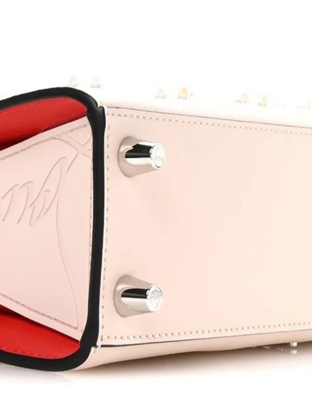 Christian Louboutin Blush Floral Studded Tote - Picture 11 of 14